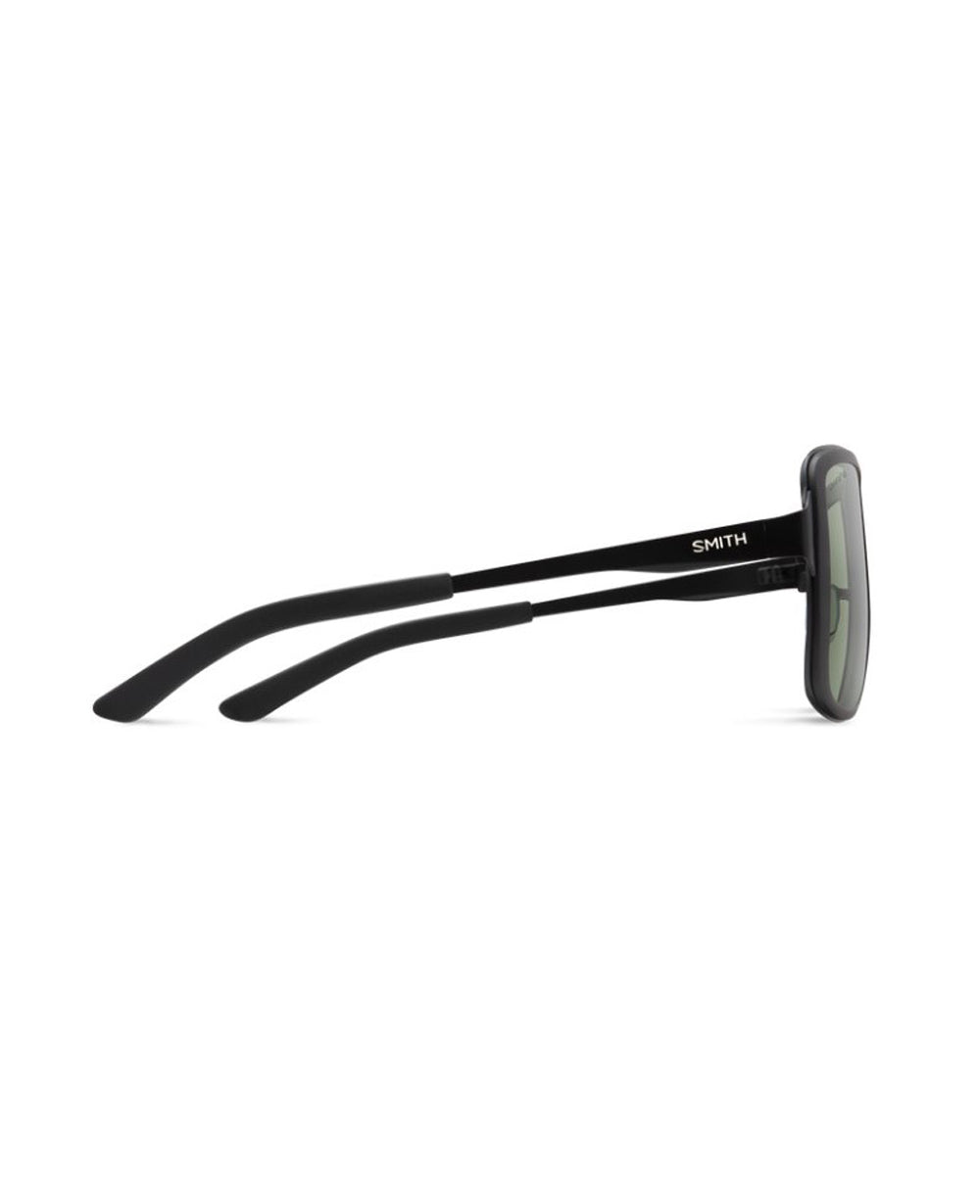 Smith Aveline Polarized Sunglasses Matte Black Gray Green