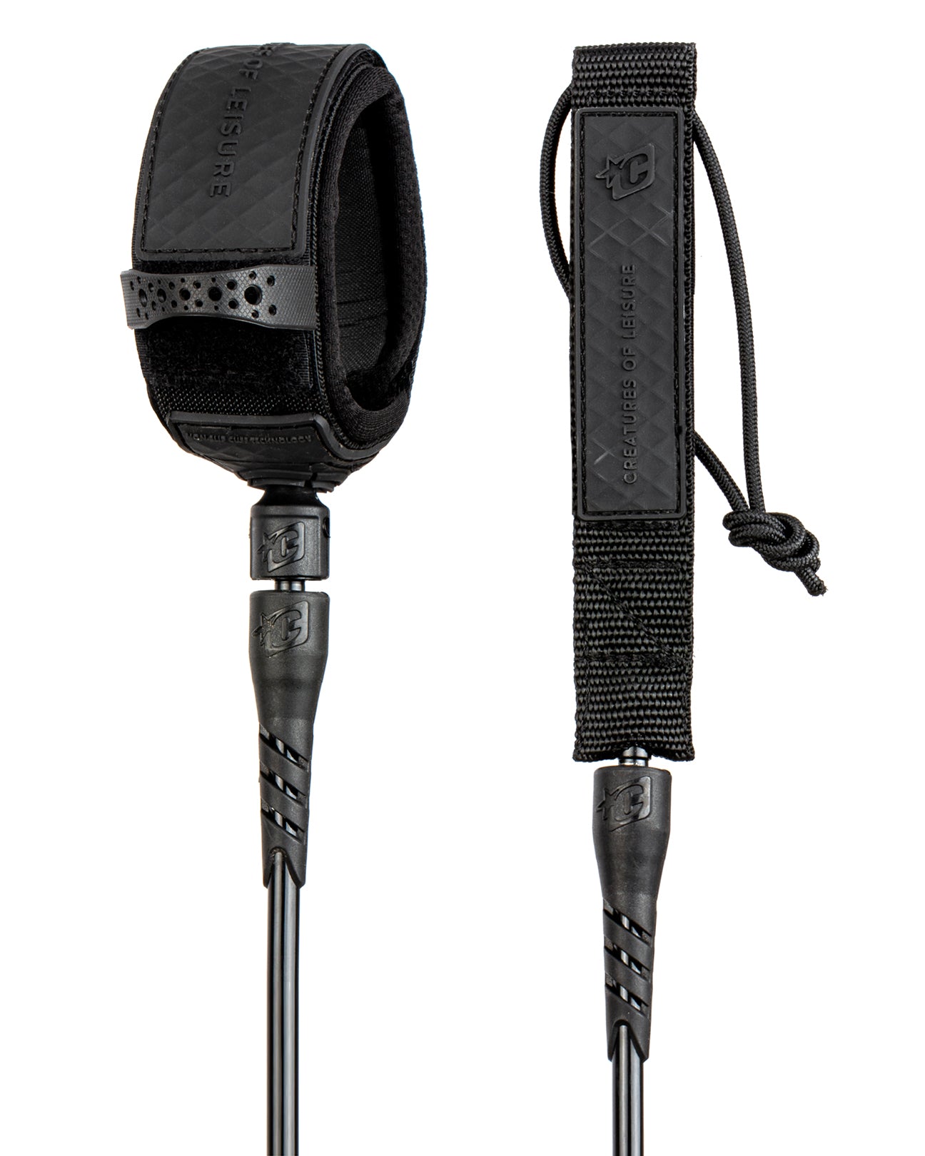 Creatures of Leisure Reliance Longboard Ankle Leash Black-Black 9ft0in