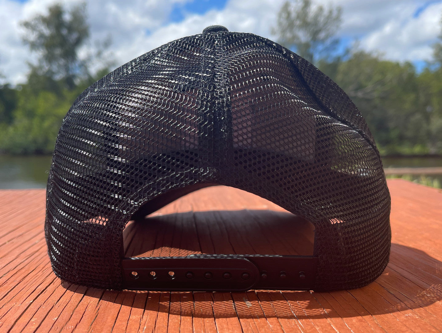 Island Water Sports Hogfish Trucker Hat Black OS