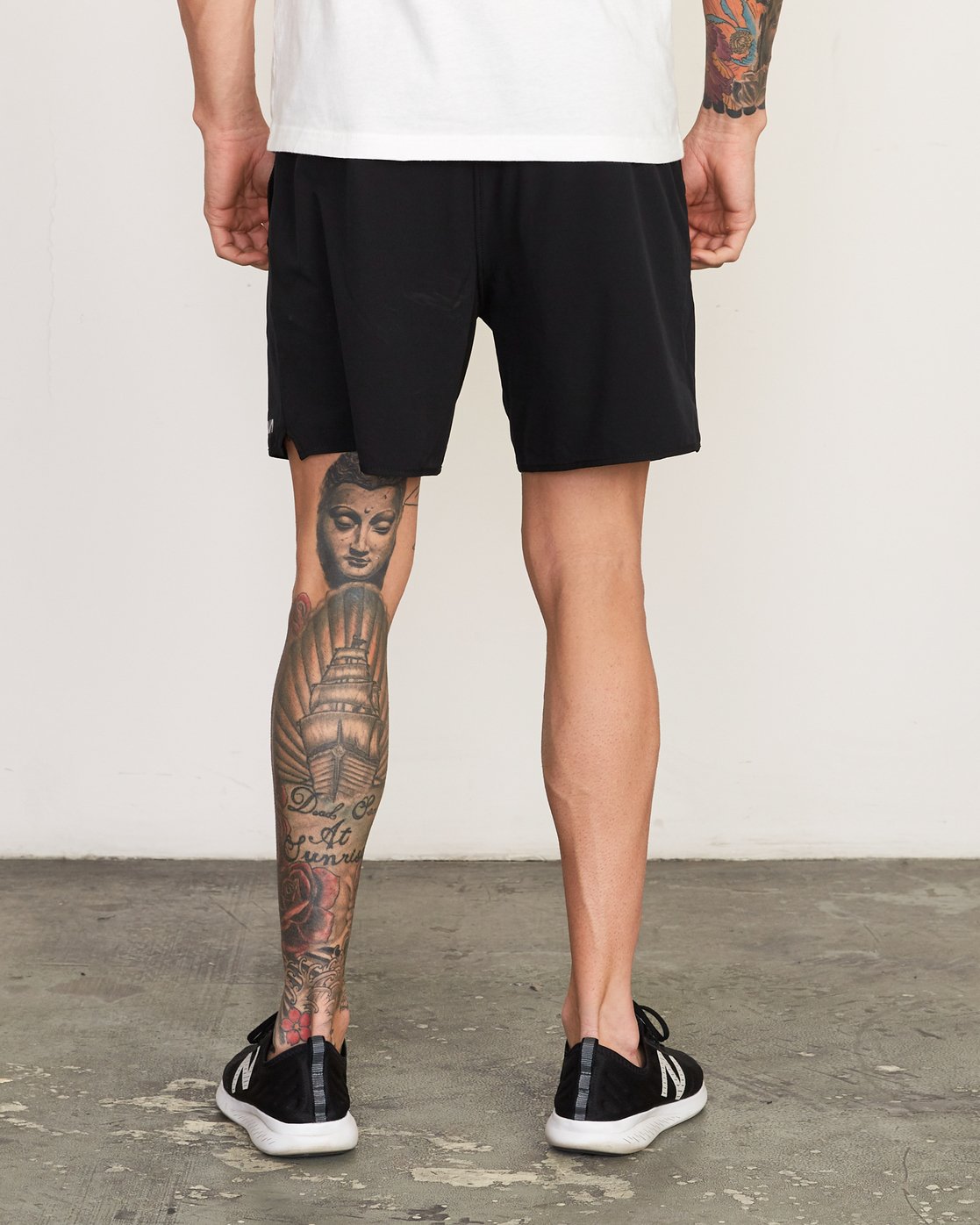 RVCA Yogger Stretch Short BLK-Black XL