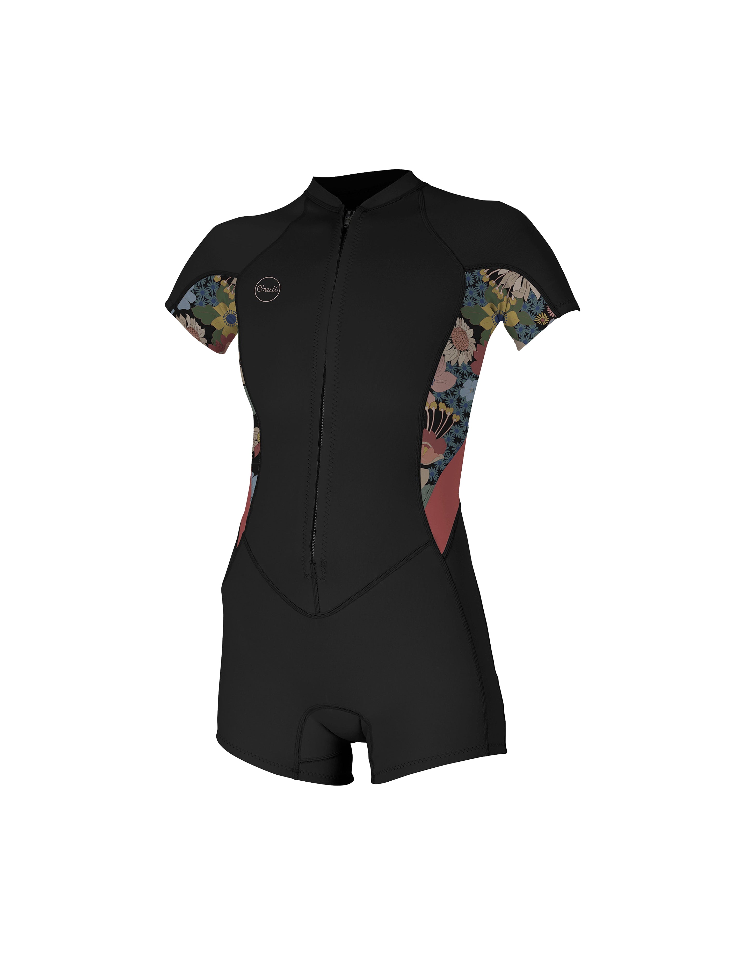 O Neill Bahia 2/1mm Full Zip SS Womens Springsuit