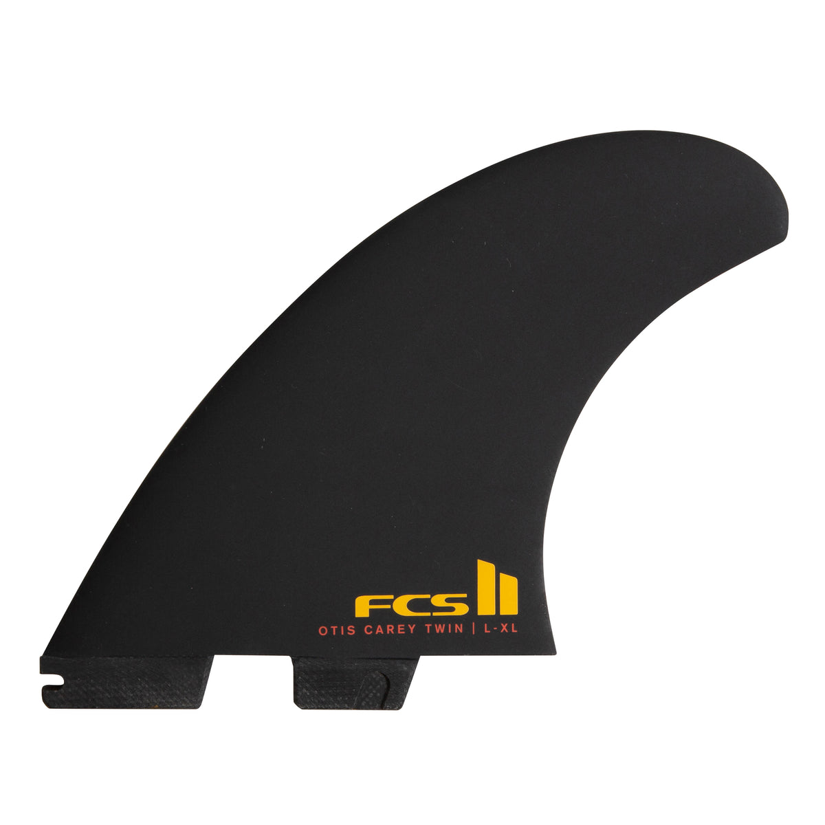 FCS 2 Otis Carey Twin+1 PG Twin Fin Set Black L-XL