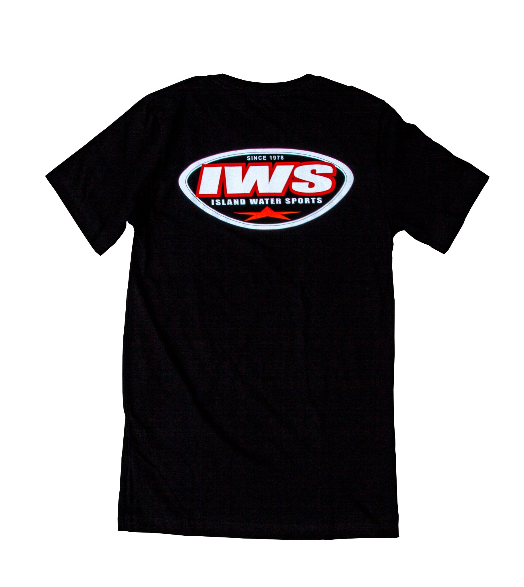 Island Water Sports 90s Star Short Sleeve Tee Black-white-red XXL