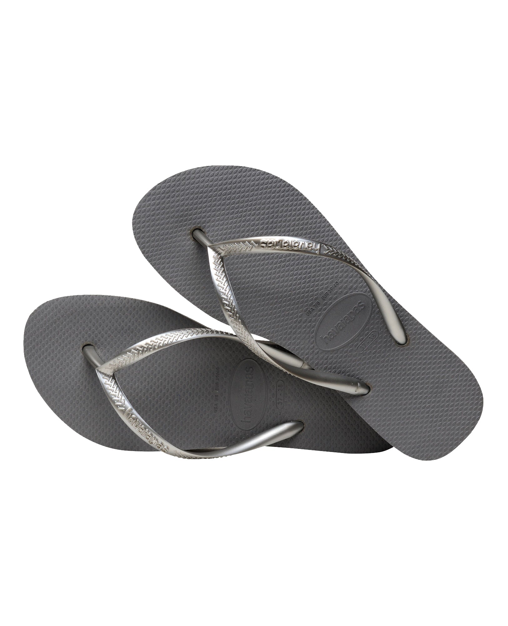 Havaianas Slim Flatform Womens Sandal 5178-Steel Grey 7