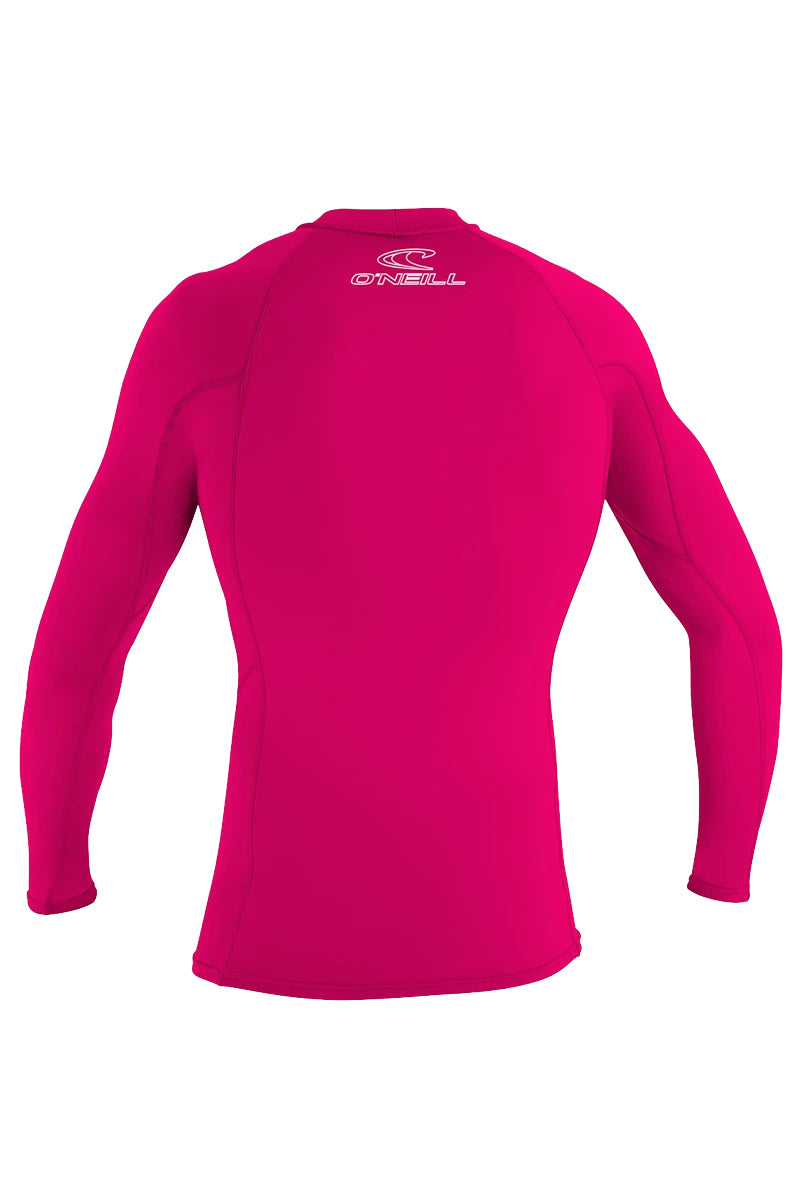 O'Neill Youth Performance Fit LS Rashguard Watermelon 12