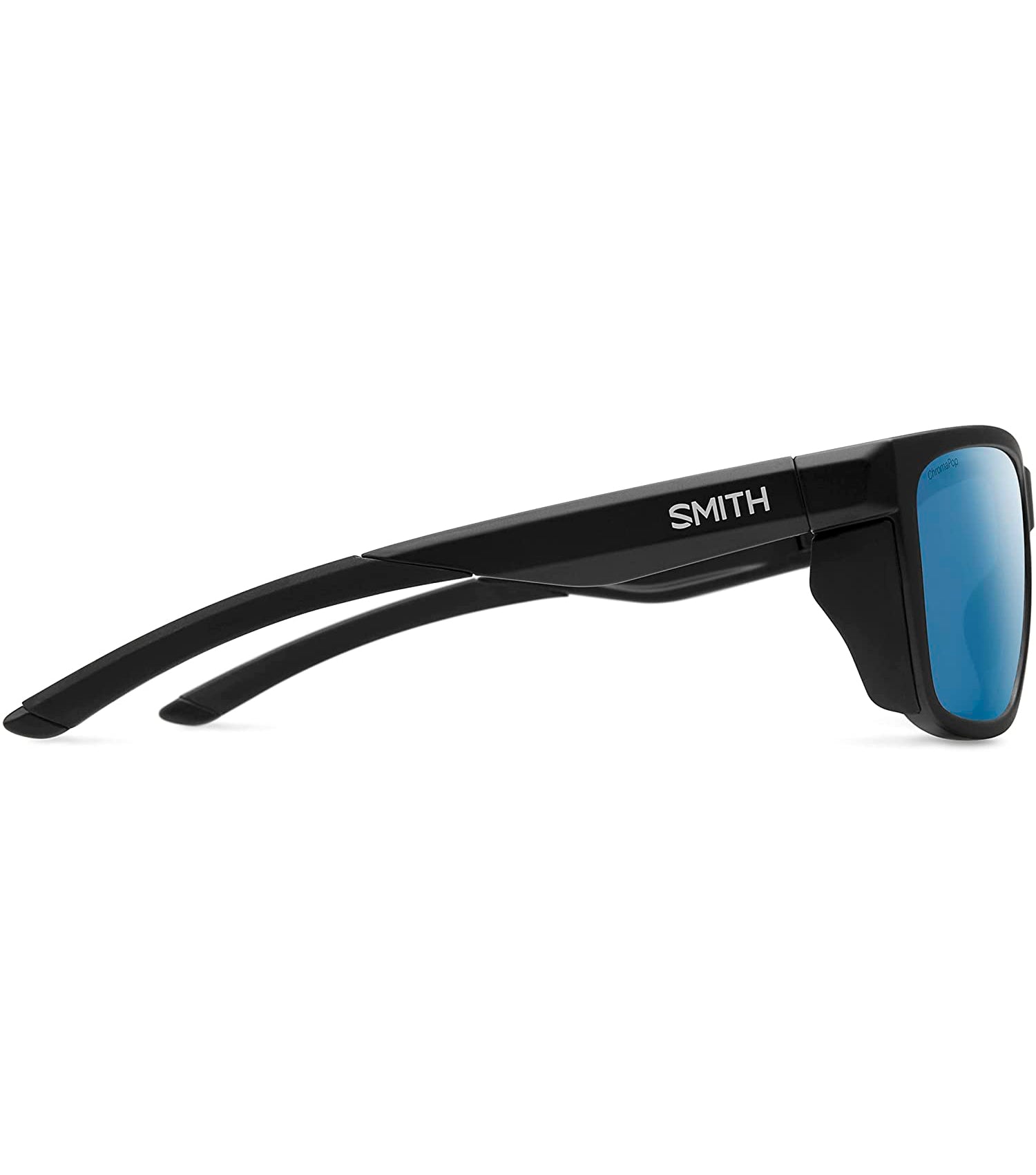 Smith Longfin Polarized Sunglasses Black Blue Mirror Chromapop