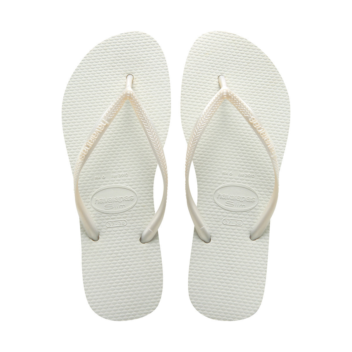 Havaianas Slim Womens Sandal 0001-White 7
