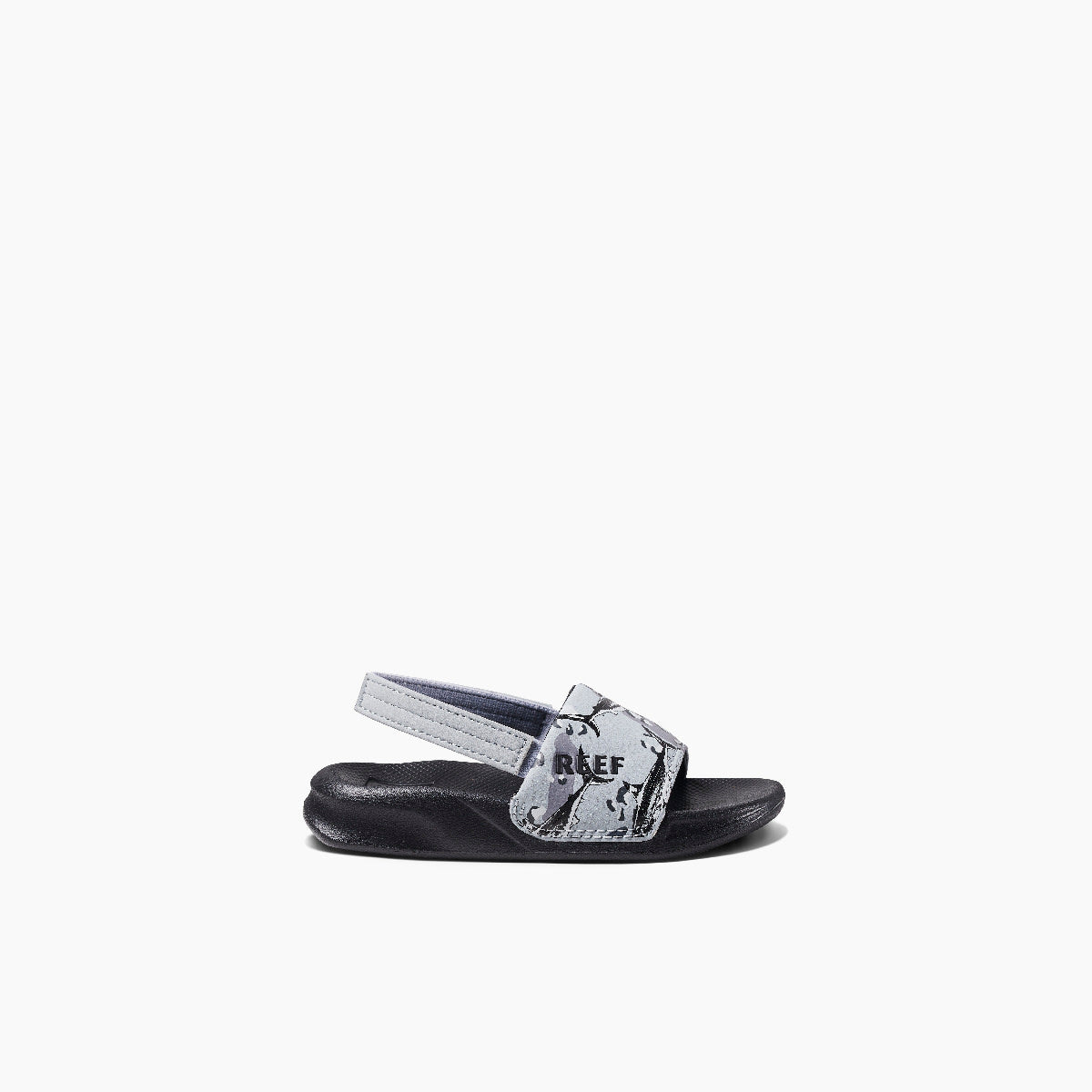 Reef Little One Slide Boys Sandal Grey Camo Shark 12 C