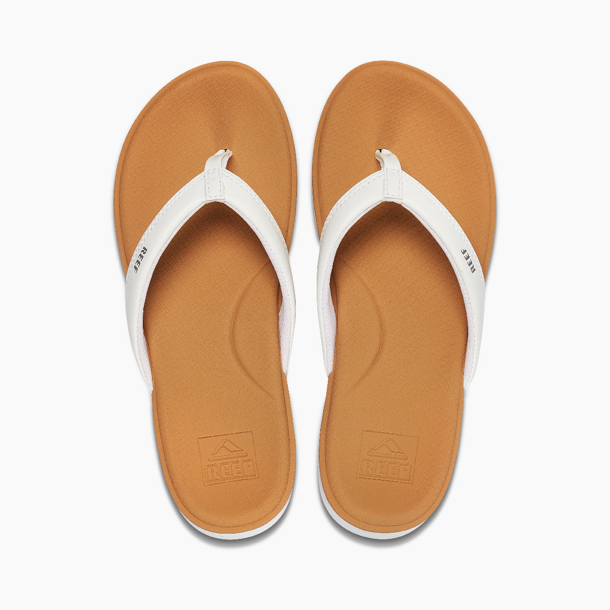 Reef Cushion Cloud Womens Sandal White-Tan 11