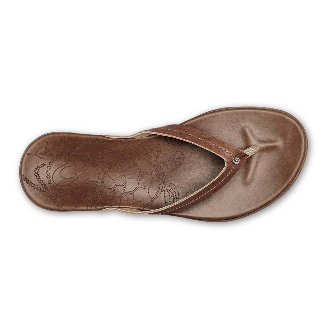 Olukai Honu Womens Sandal 3434-Tan-Tan 11