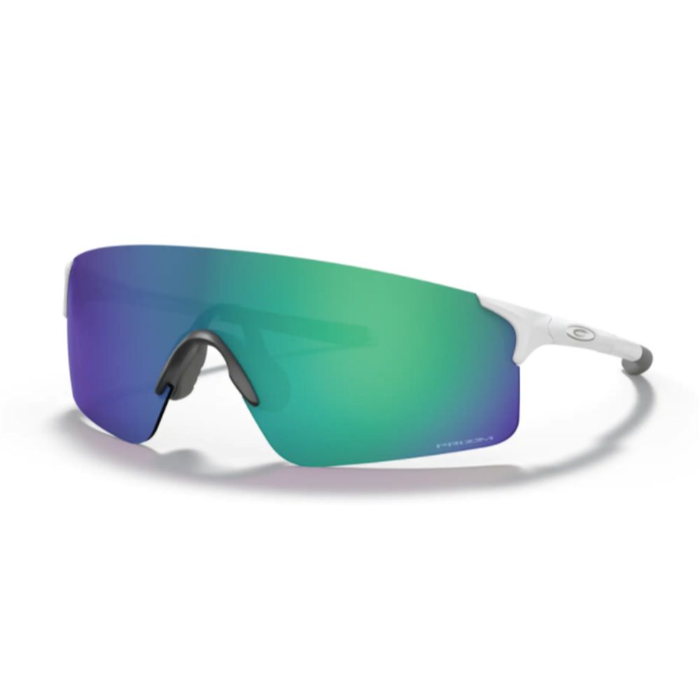 Oakley Evzero Blades Sunglasses Matte White Prizm Jade Sport