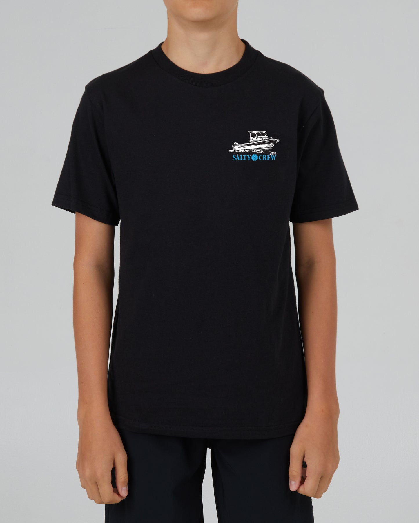 Salty Crew Boys Full Throttle SS Tee Black M