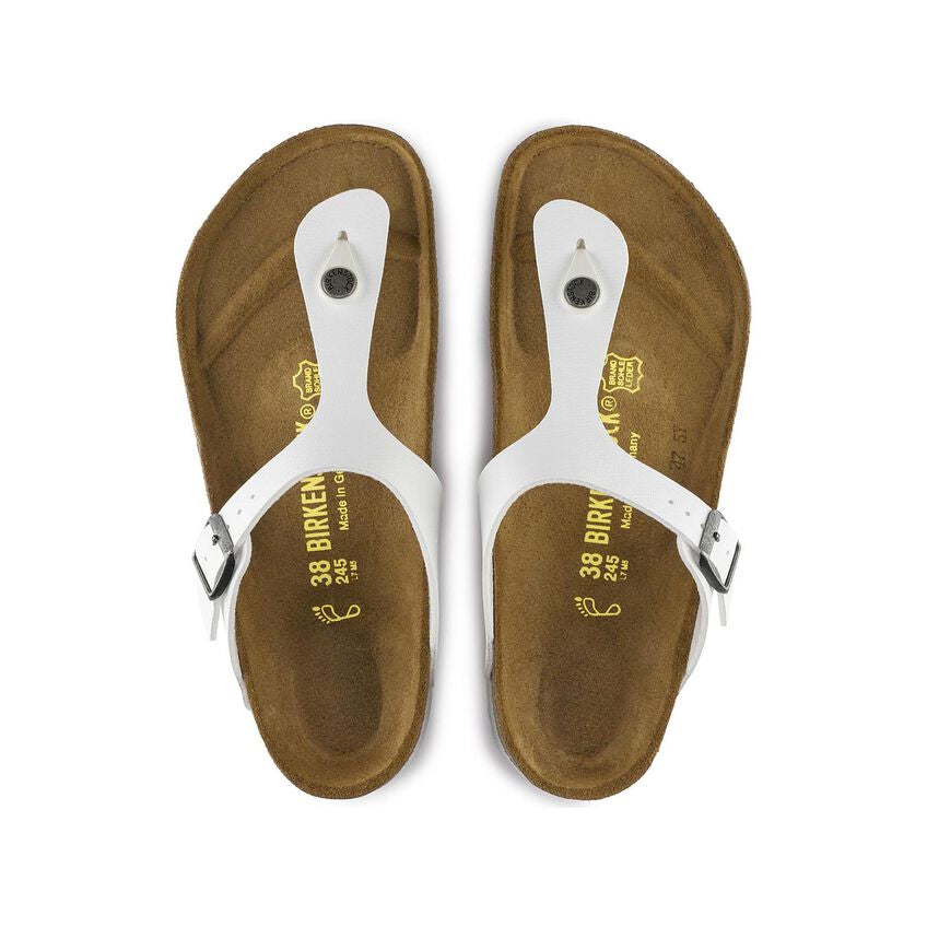 Birkenstock Gizeh Womens Sandal Birko-Flor-White 8