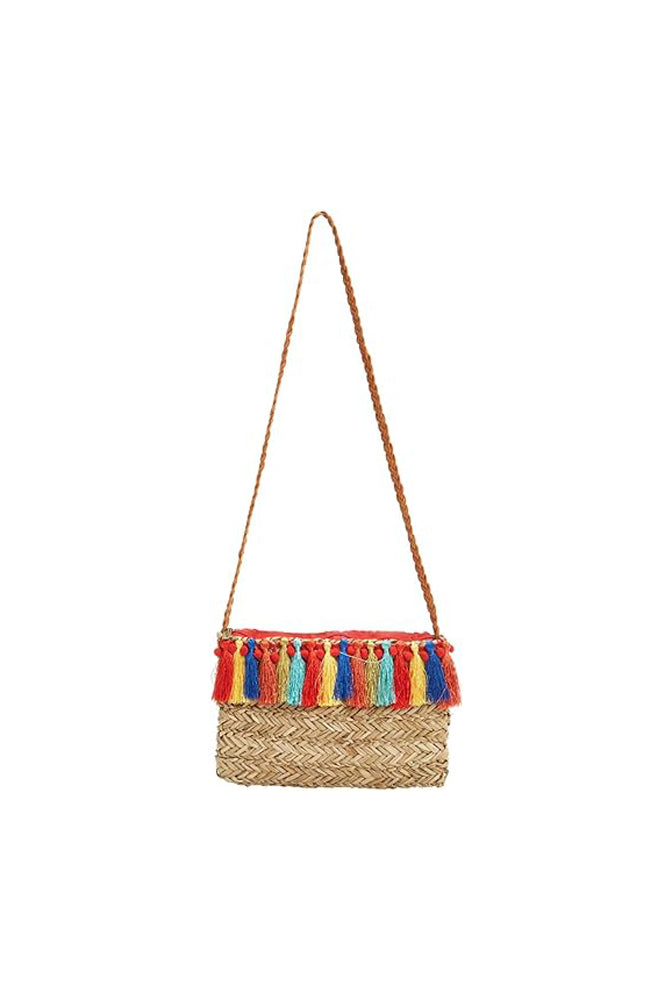 Sun N Sand Multi Straw Crossbody Purse AST