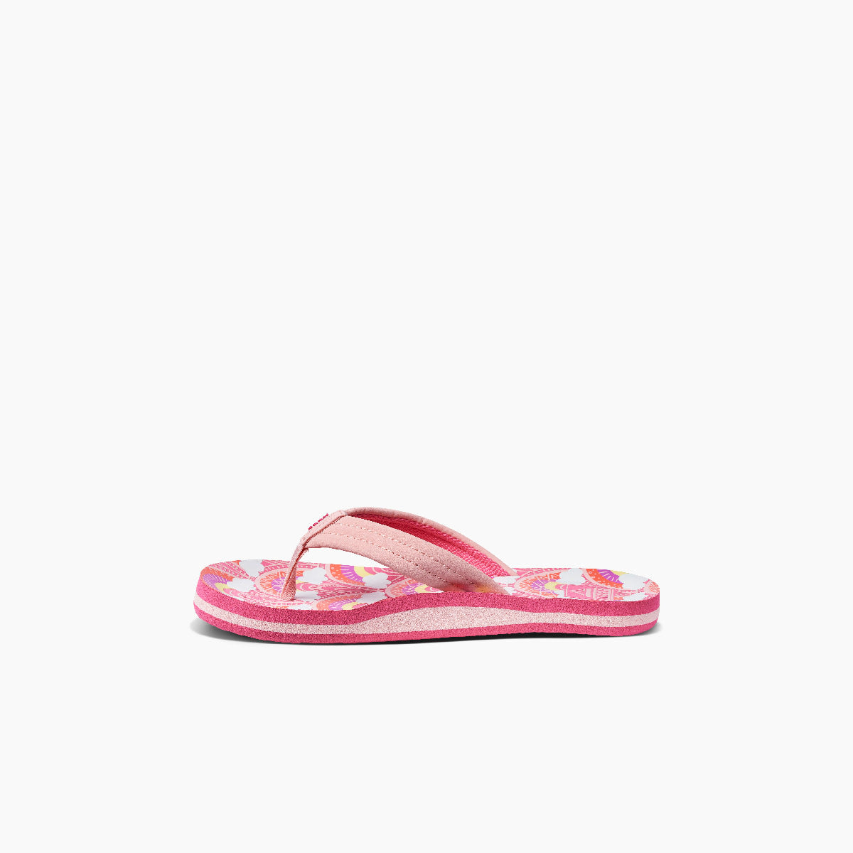 Reef Ahi Girls Sandal Rainbows and Clouds 6 Y