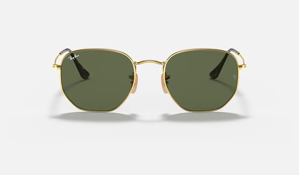 Ray Ban Hexagonal Sunglasses Arista G-15Green Hexagonal