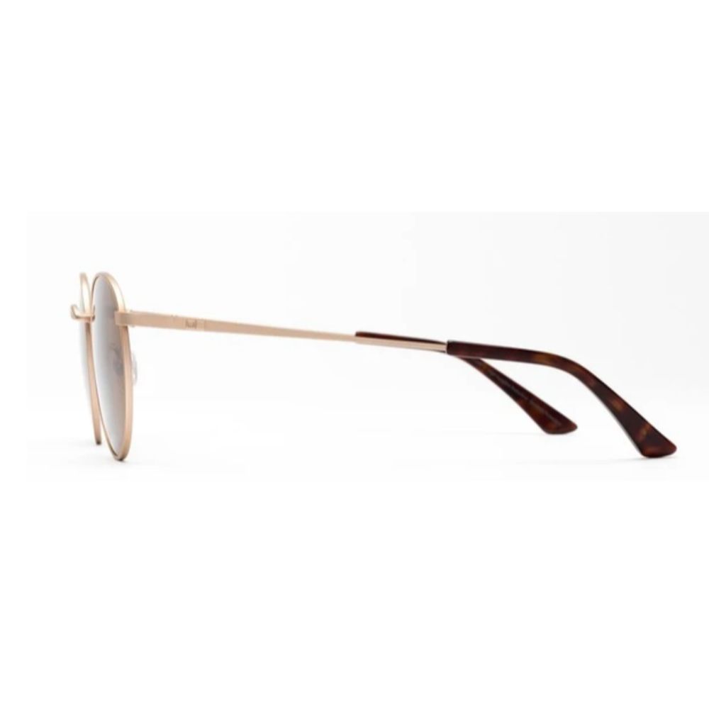 Otis Flint Sunglasses BrushedGold Brown Round