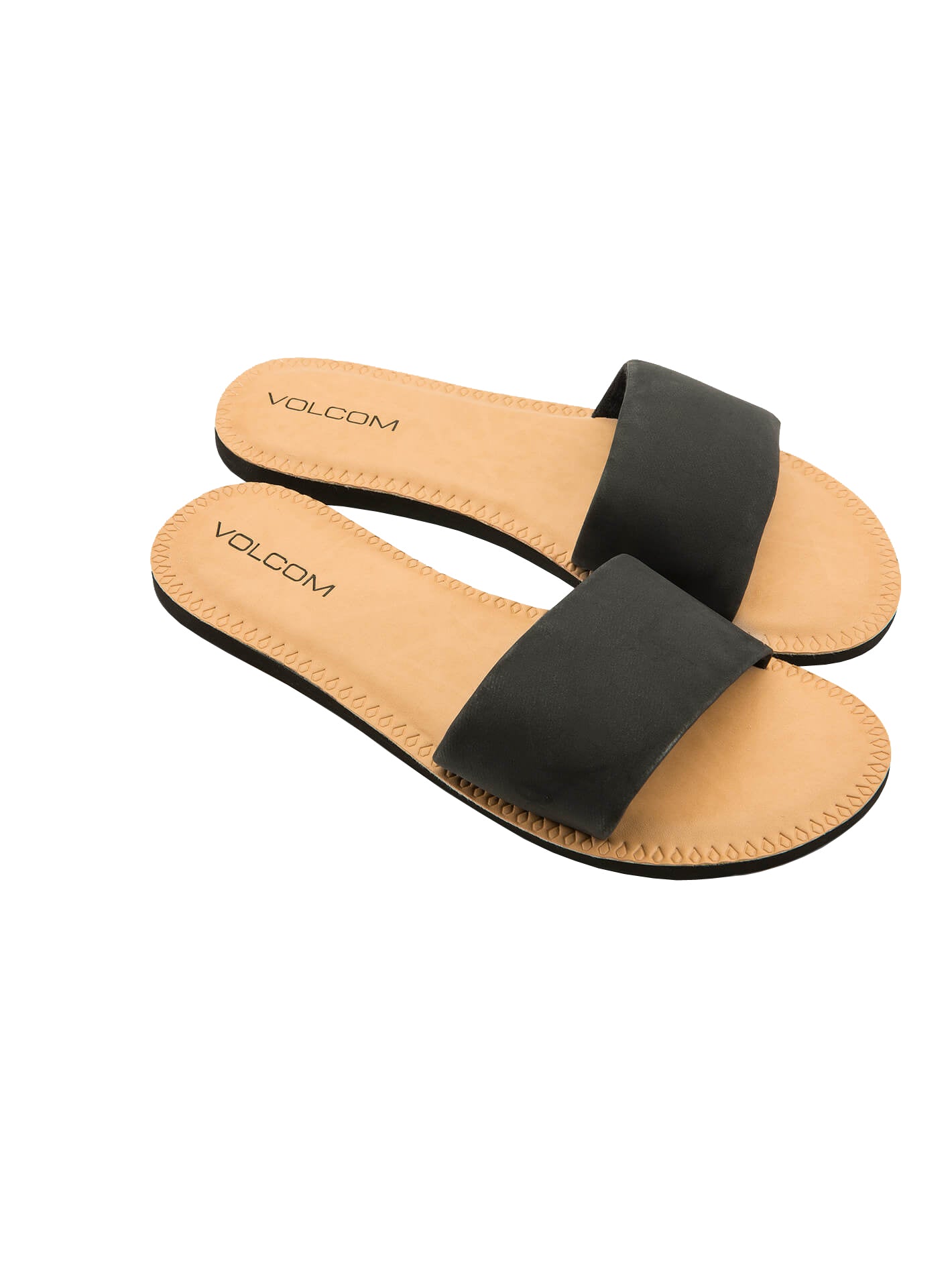 Volcom Simple Slide Womens Sandal BLK-Black 8