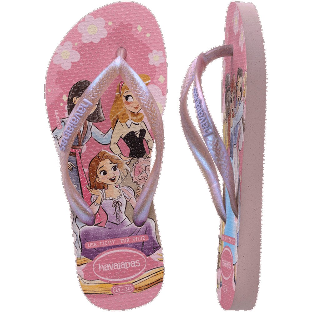 Havaianas Kids Slim Princess Girls Sandal 4996-Peony Rose 9 C