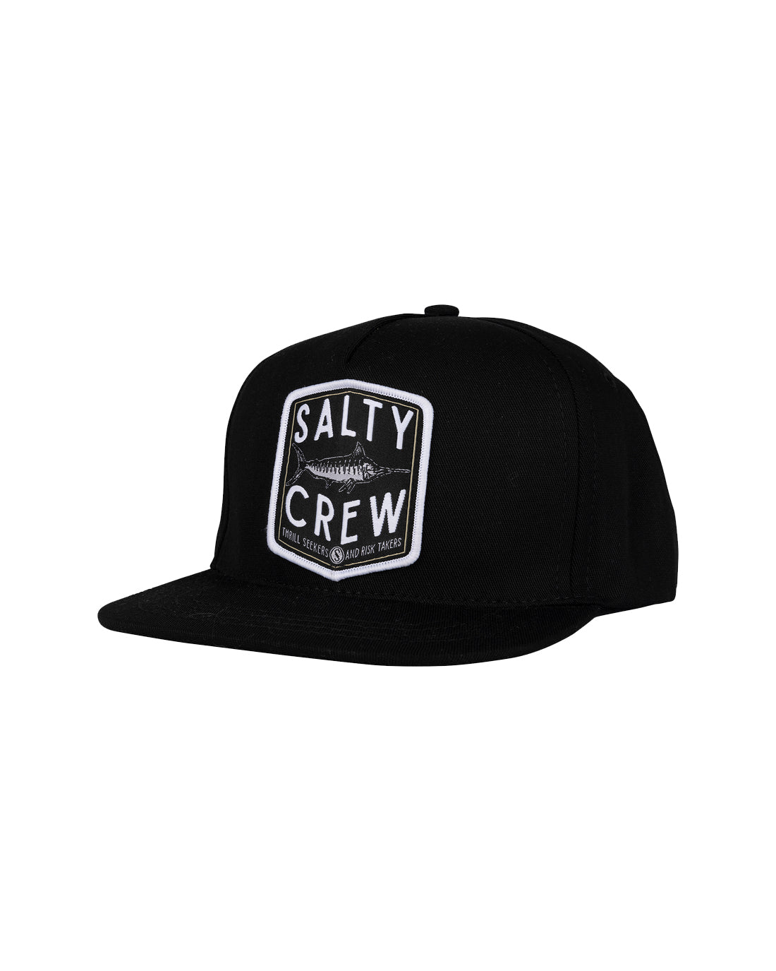 Salty Crew Fishery Boys 5 Panel Hat  Black OS