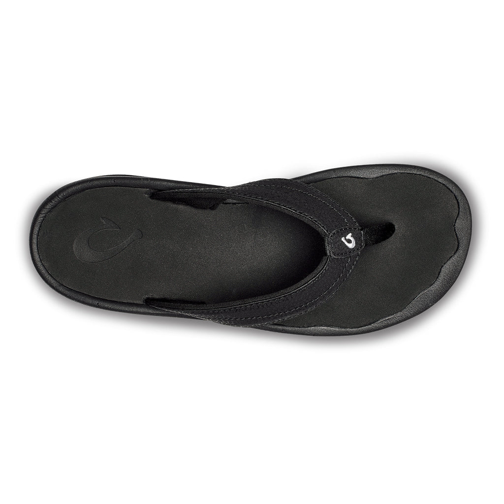 Olukai Ohana Womens Sandal 4040-Black-Black 11
