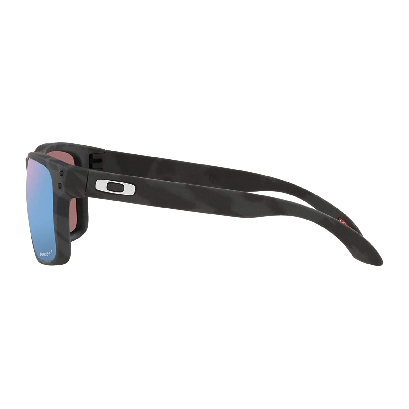 Oakley Holbrook Polarized Sunglasses MatteBlackCamo PrizmDeepWater Square