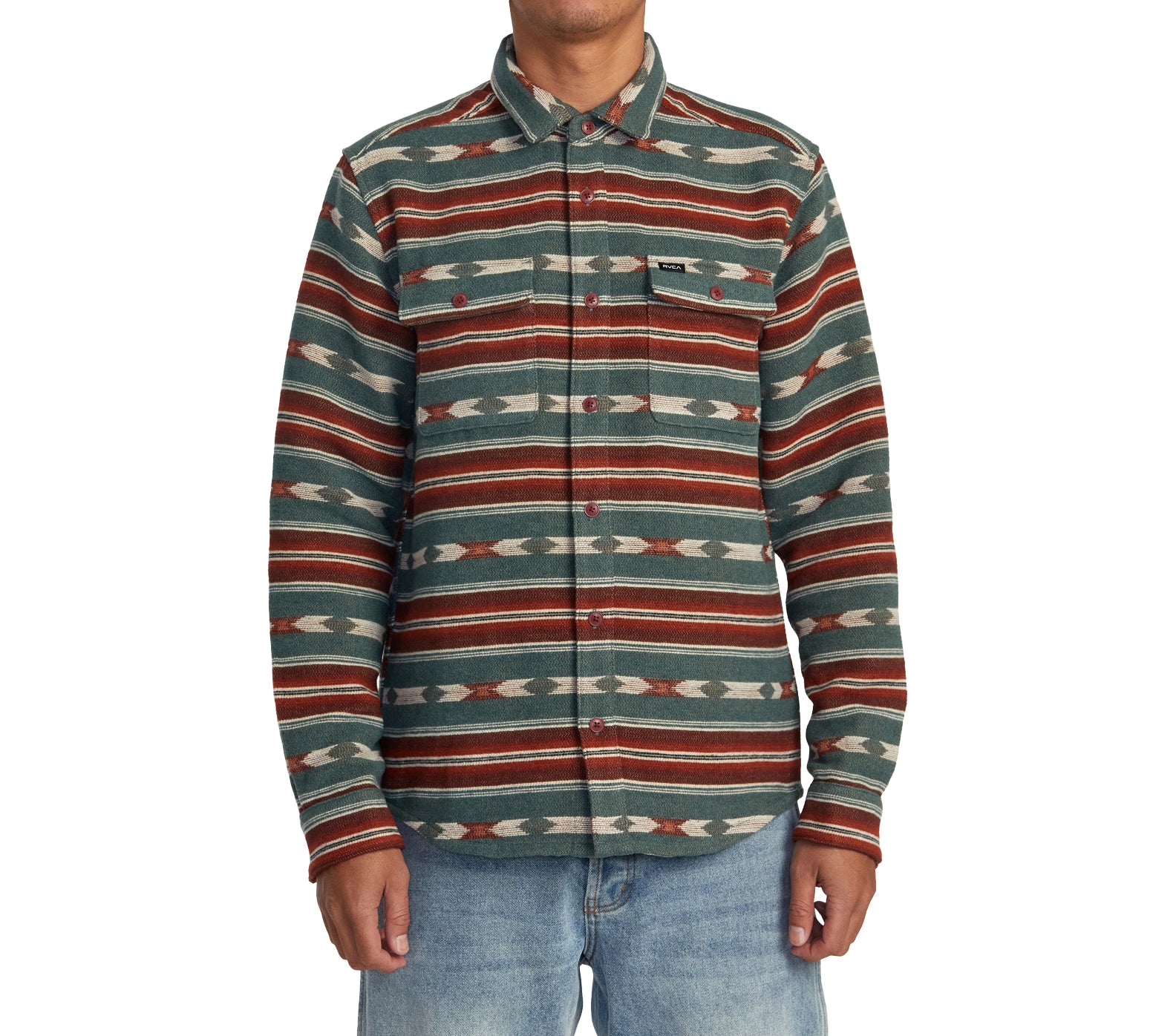 RVCA Blanket LS Woven TEA M