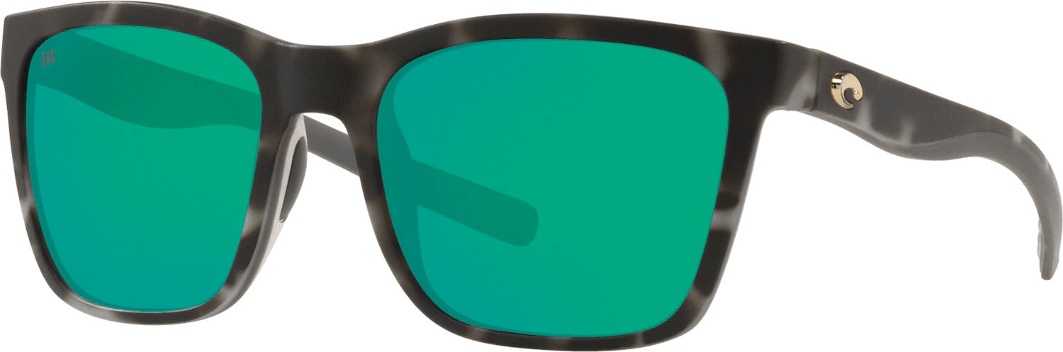 Costa Del Mar Panga Sunglasses MatteGrayTort Green Mirror 580G