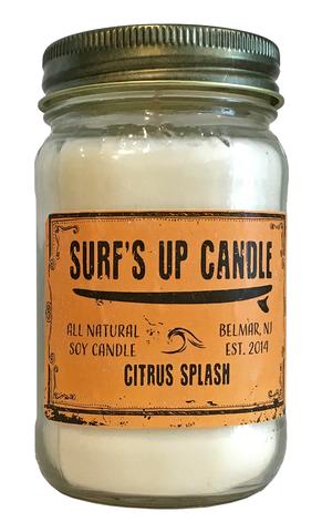 Surf's Up Mason Jar Candle Citrus Splash 16oz