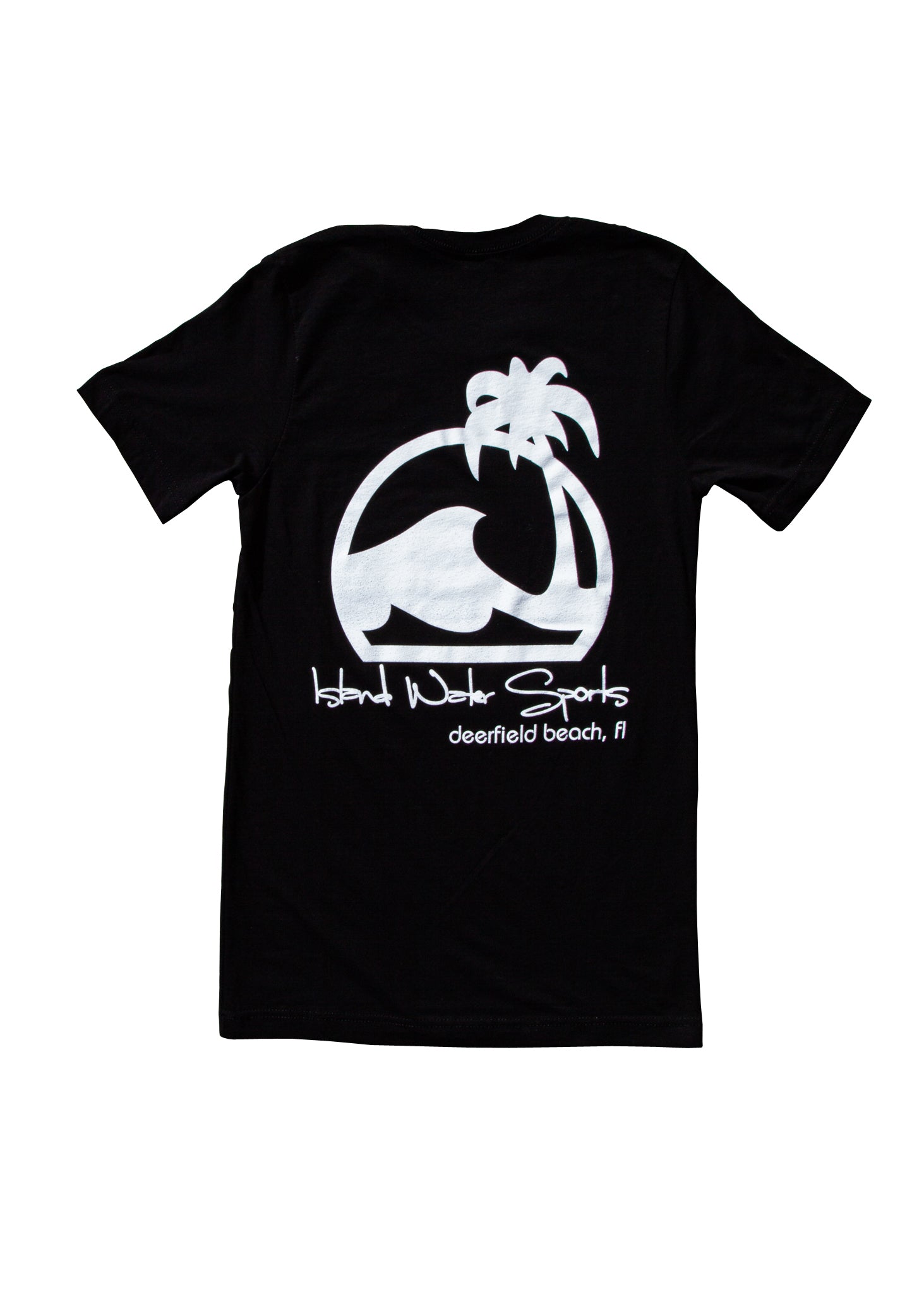 Island Water Sports Script Logo DFB S/S Tee Black/White S