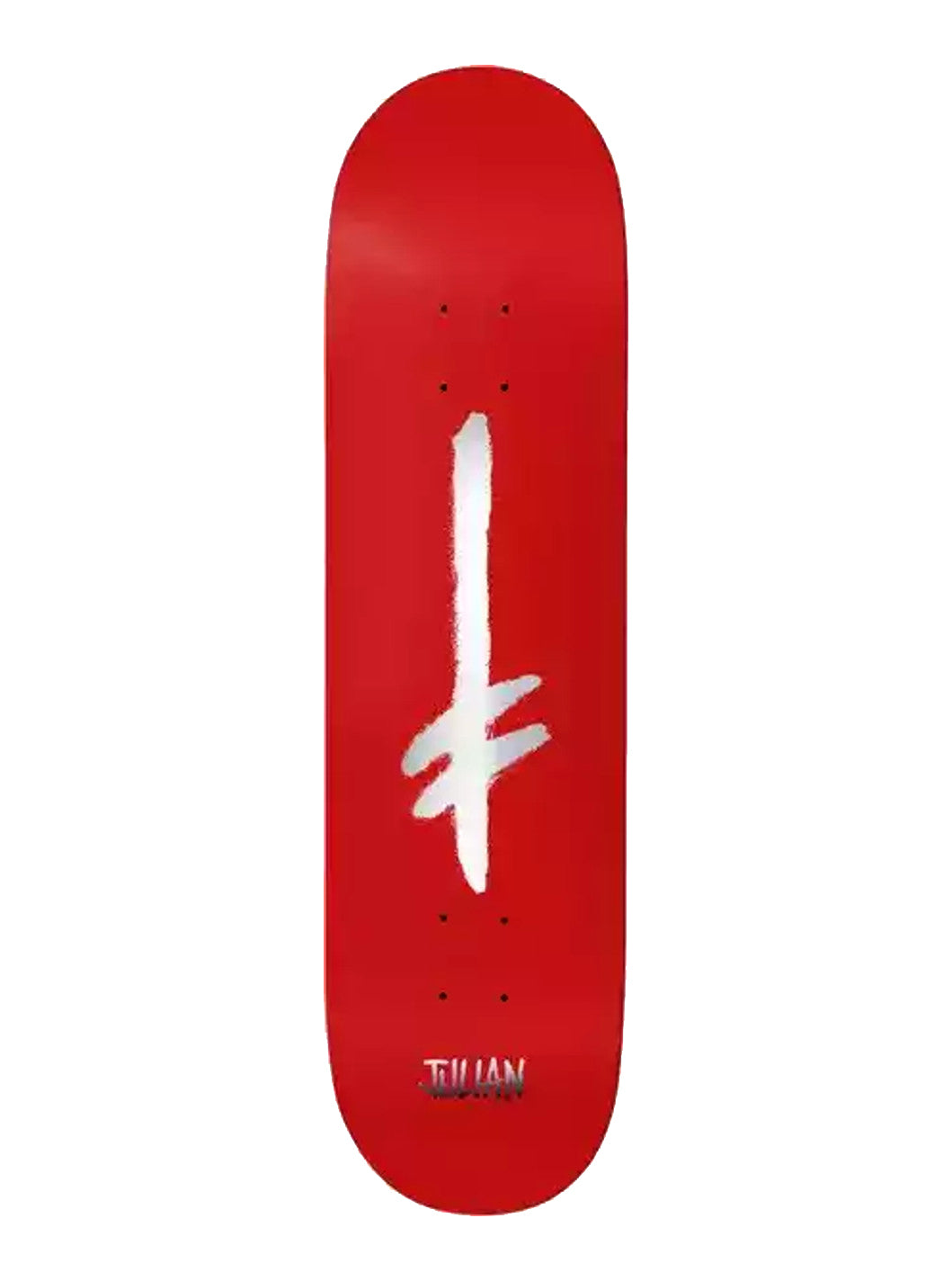 Deathwish Skateboards Foil Credo Deck Red/Sil 8.125 JU