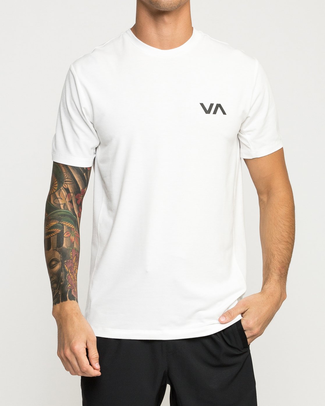 RVCA Sport Vent SS Tee WHT XL