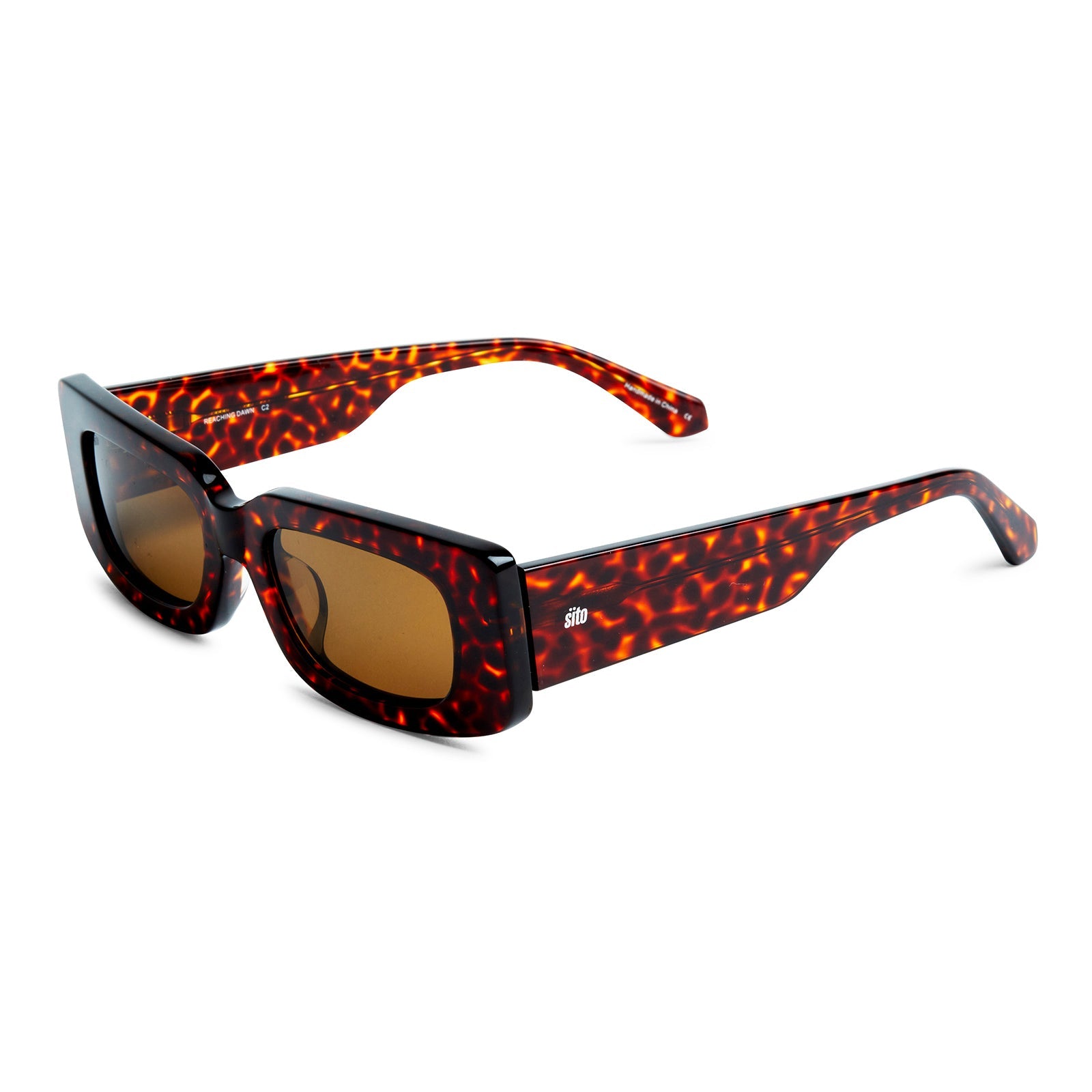 Sito Reaching Dawn Polarized Sunglasses Cheetah Brown