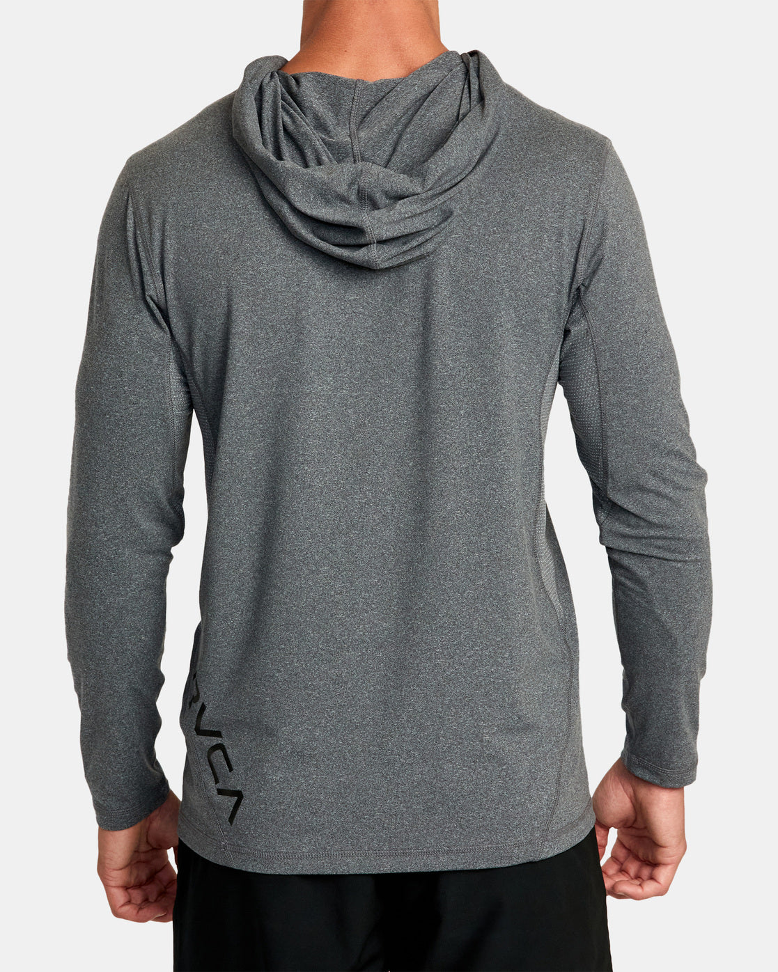 RVCA Sport Vent LS Hood CCH-Charcoal Heather M