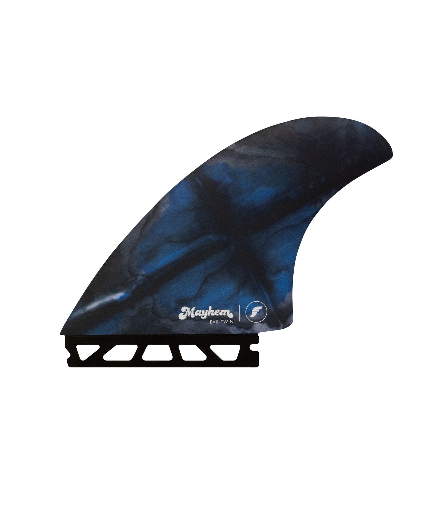 Future Fins Mayhem Evil Twin+1 Honeycomb Fin Set Blue-Black L