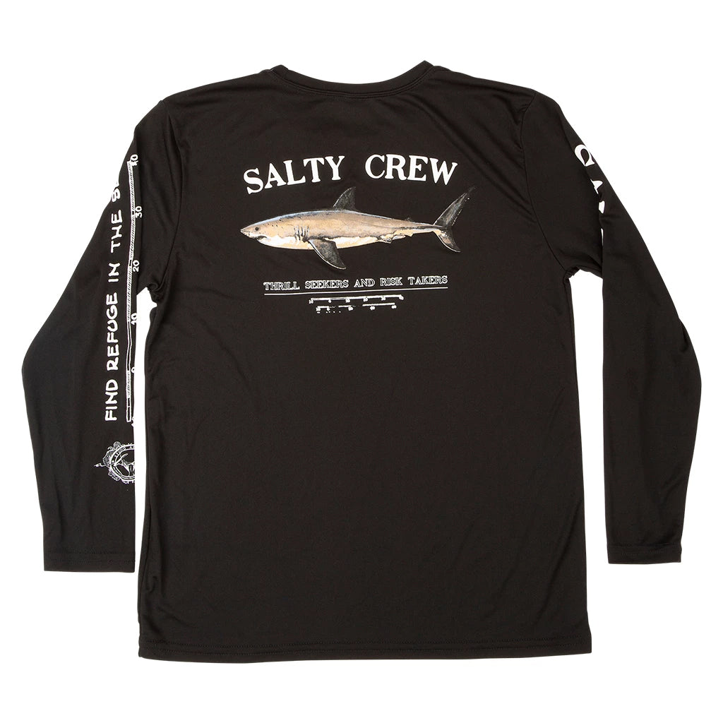 Salty Crew Bruce Boys LS Sun Tee Black L