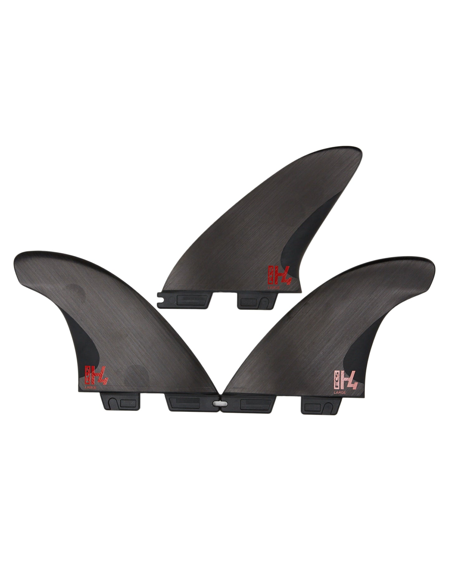FCS 2 H4 Tri-Fin Set Smoke L