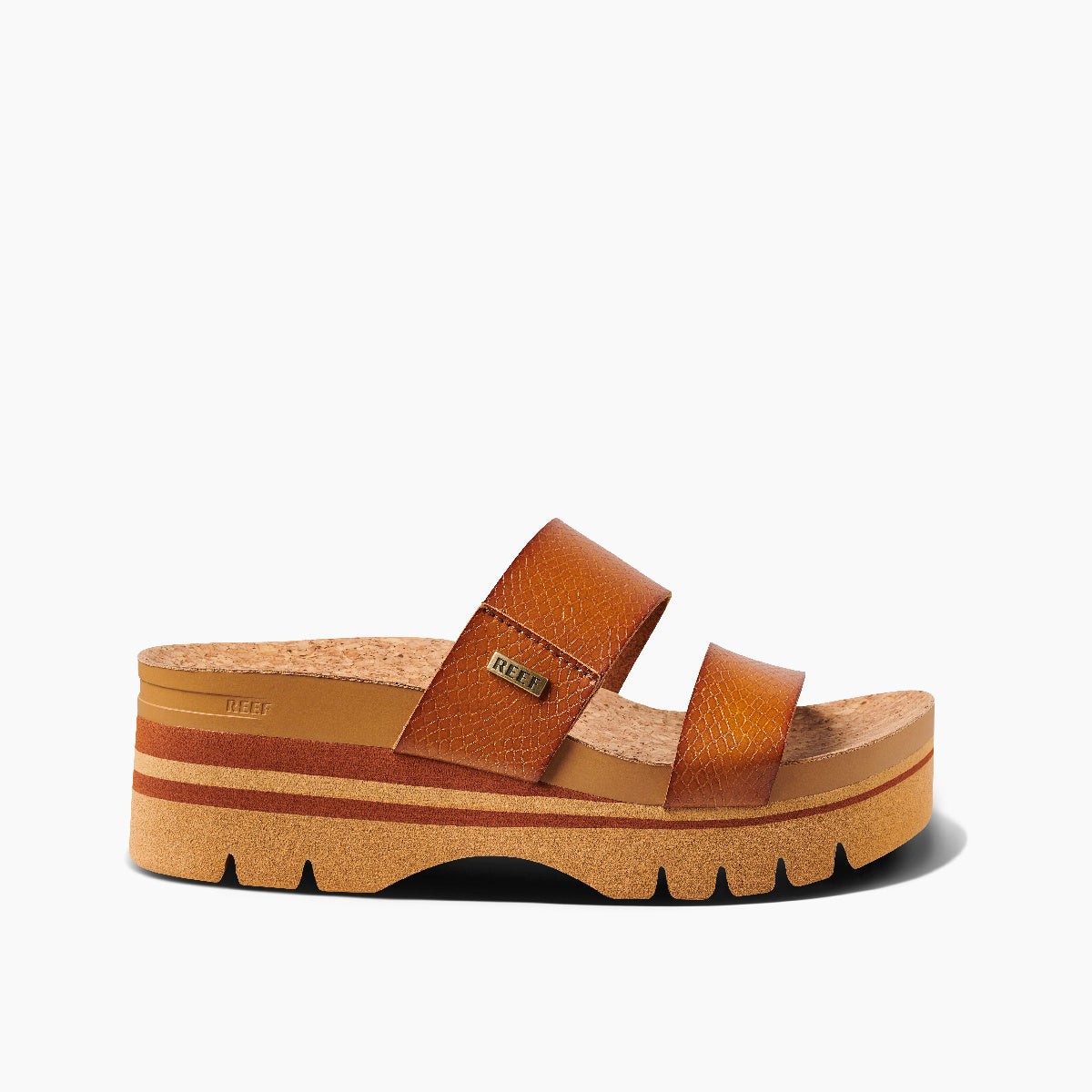 Reef Cushion Vista Higher Womens Sandal Cognac 8