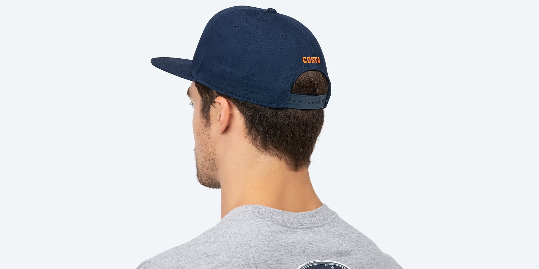 Costa Del Mar Flat Brim Hat SeeWhatsOutThere Navy