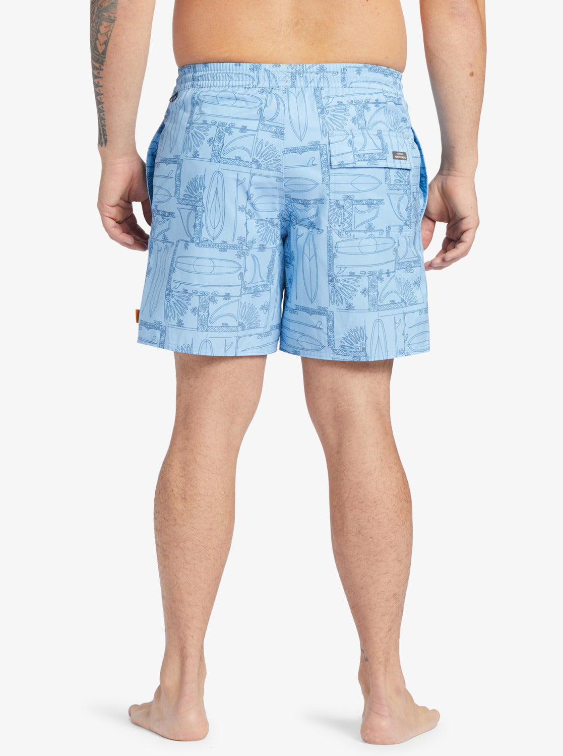 Quiksilver Waterman Longboard Volley 17" Elastic Waist Shorts BHC9 XL