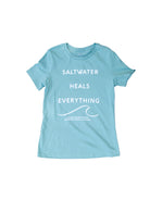 IWS Saltwater Heals Everything Relaxed S/S Tee DustyBlue-White L