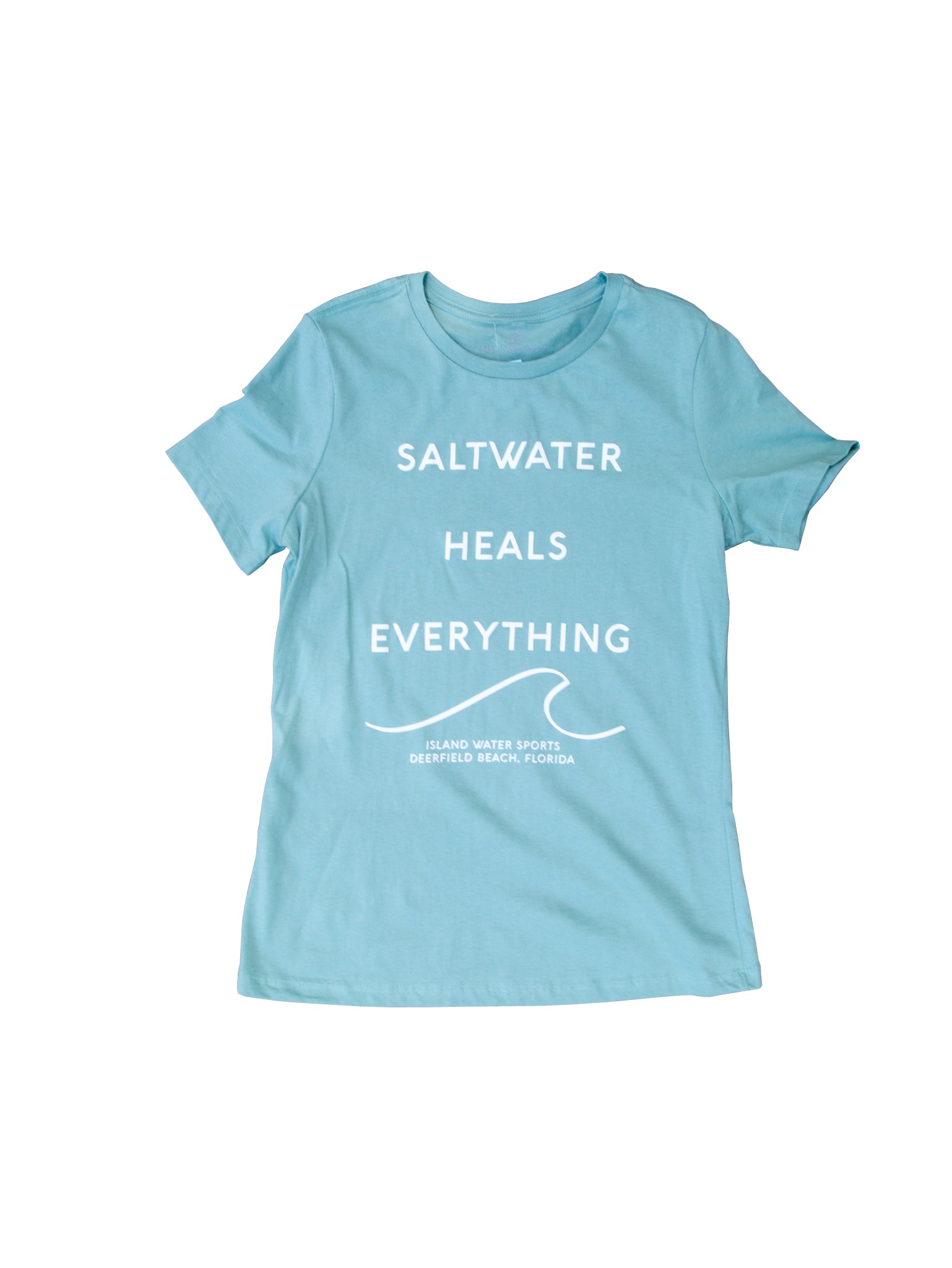 IWS Saltwater Heals Everything Relaxed S/S Tee DustyBlue-White L