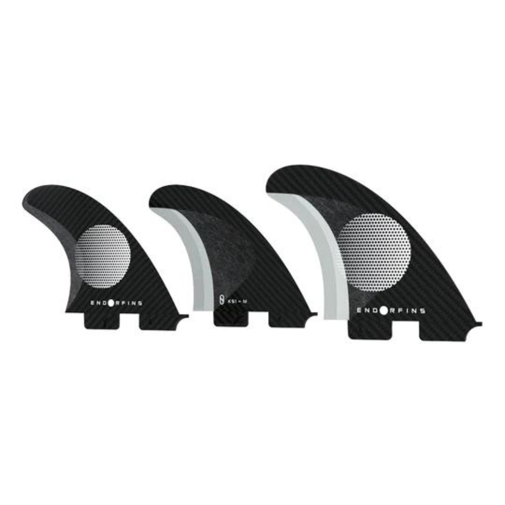 Firewire Endorfins Slater KS1 2-Tab 3 Fin Set Black-White M