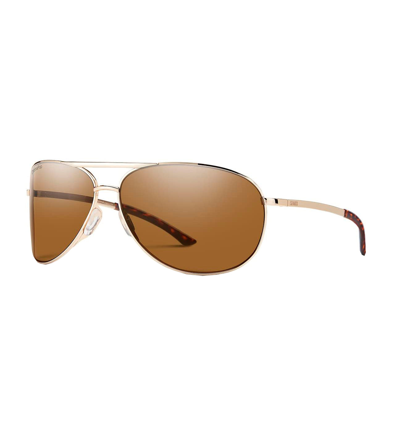 Smith Serpico 2.0 Polarized Sunglasses Gold Brown Chromapop
