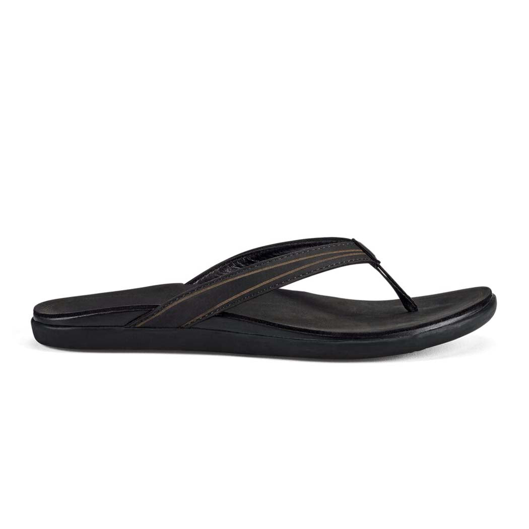 Olukai Aukai Womens Sandal 4040-Black-Black 10
