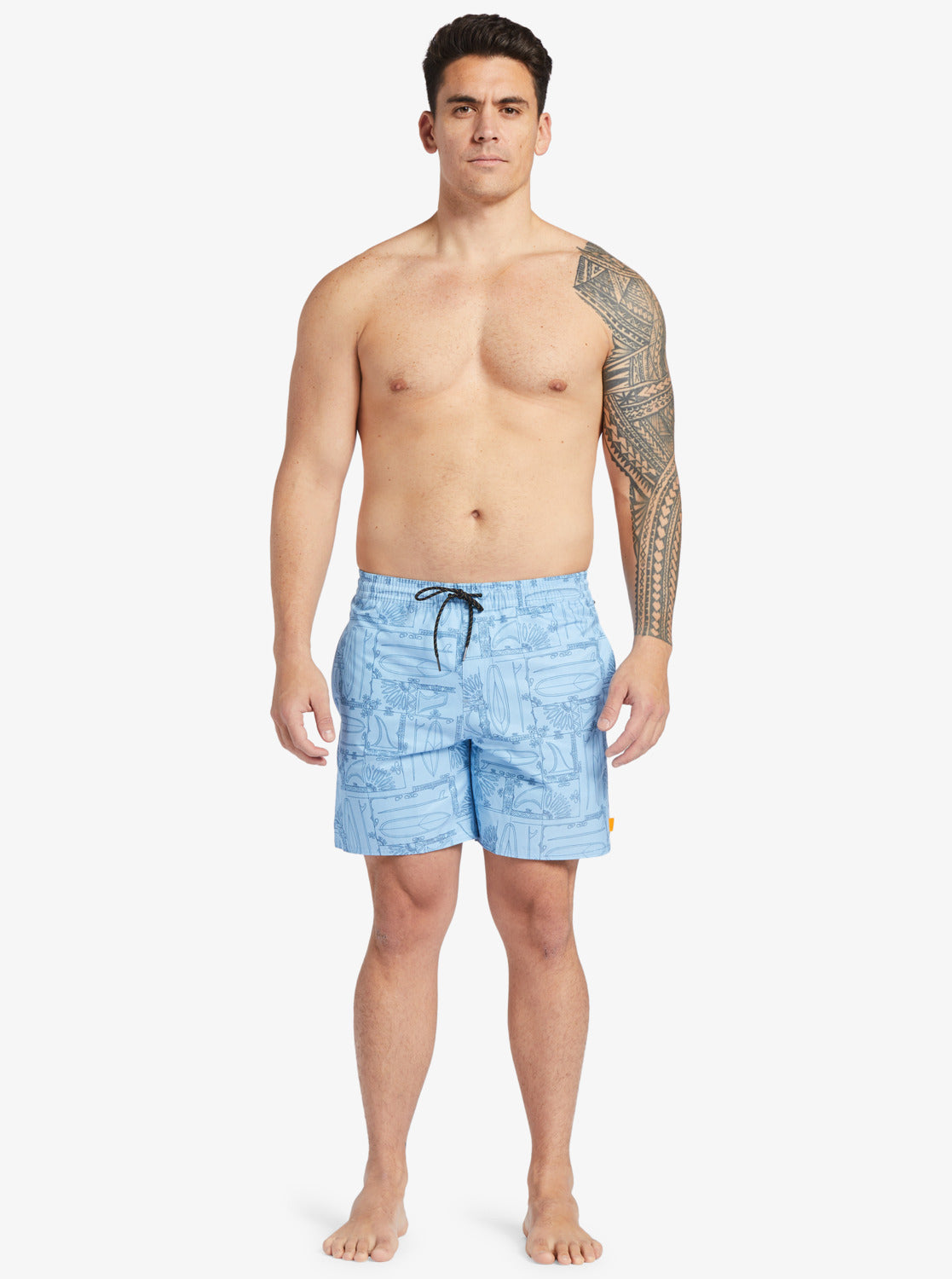 Quiksilver Waterman Longboard Volley 17" Elastic Waist Shorts BHC9 XL