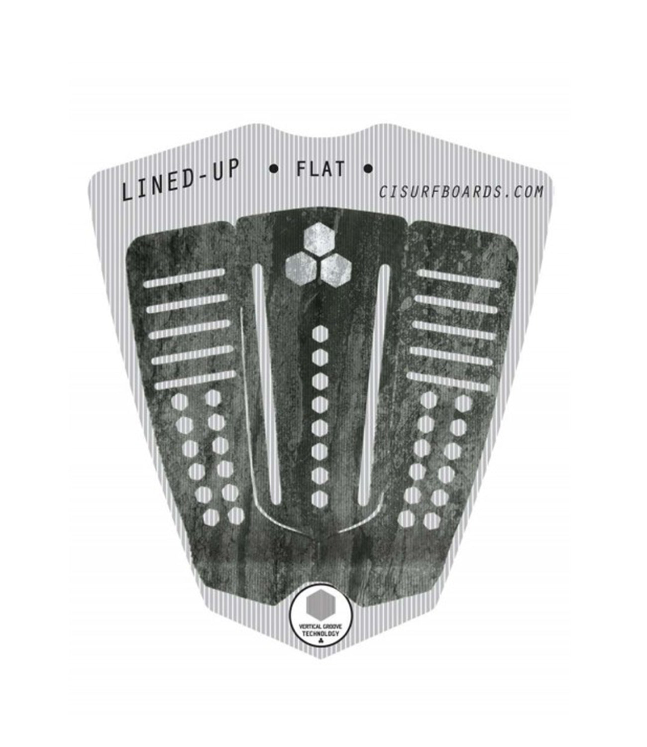 Channel Islands Surfboards Lined-Up Flat Traction Pad 3 Piece 993-Salt-and-Pepper