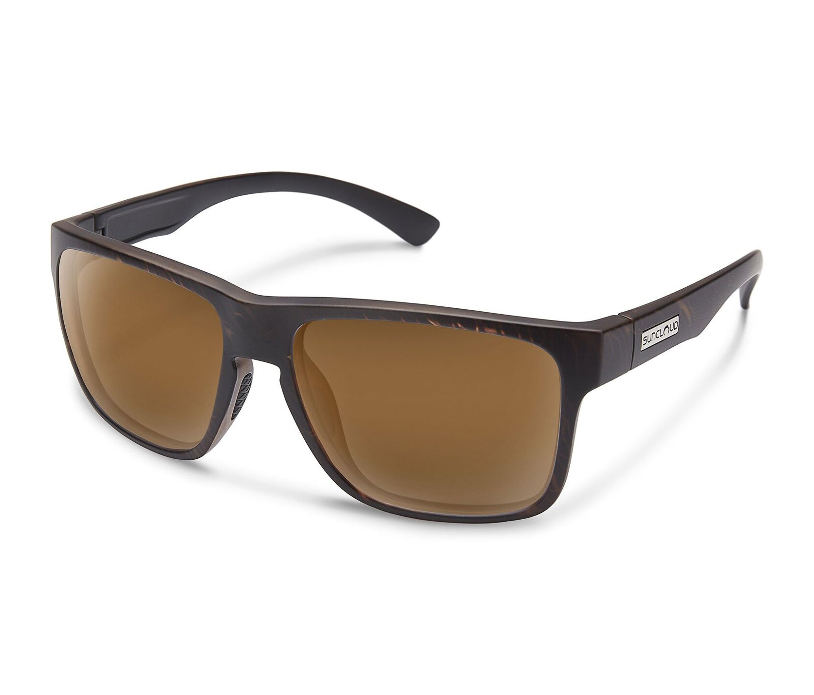 Sun Cloud Rambler Polarized Sunglasses BlackenedTortoise Brown Square