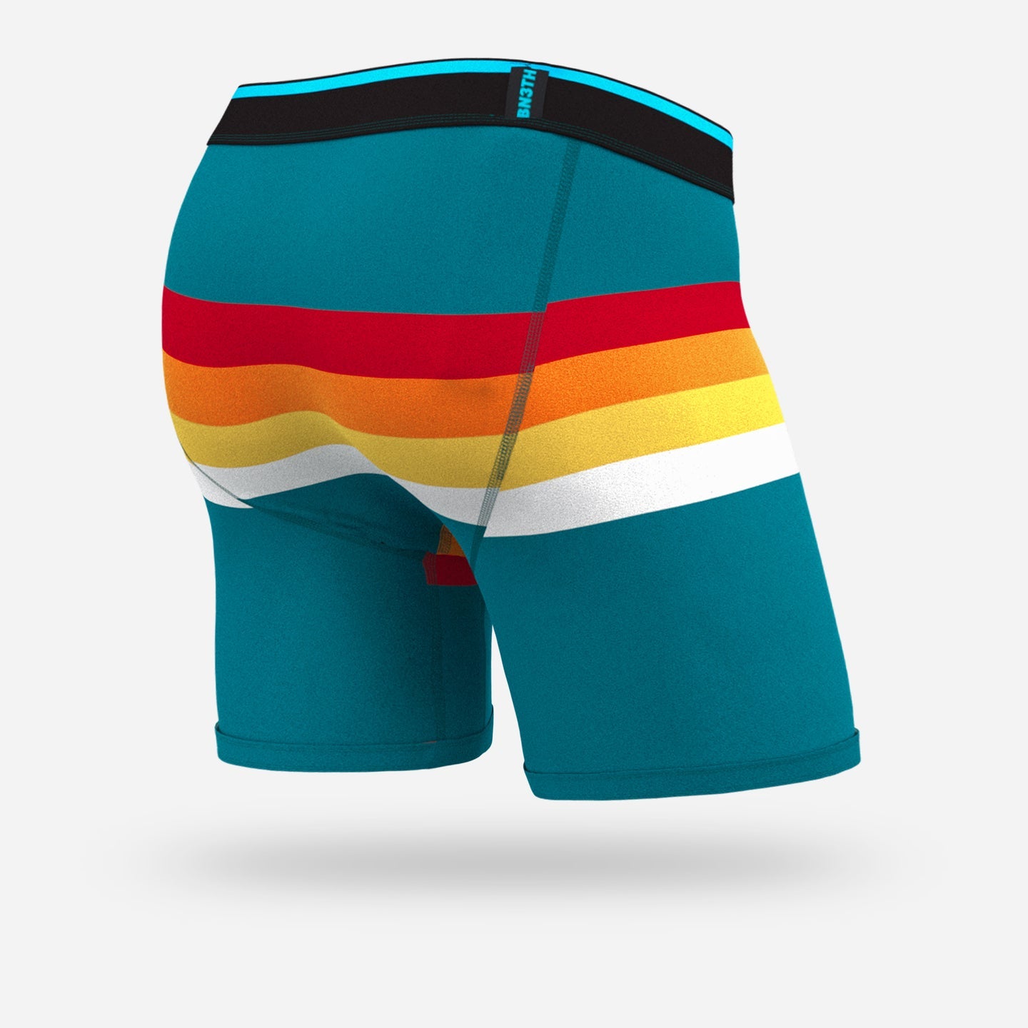 BN3TH Classic Printed Boxer Brief RetroStripe/Teal XL