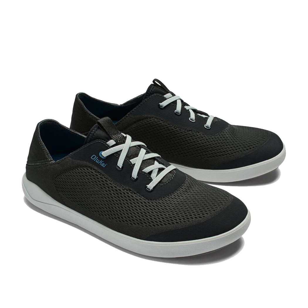 Olukai Moku Pae Mens Shoe 40QS-Black-Blue Coral 9.5